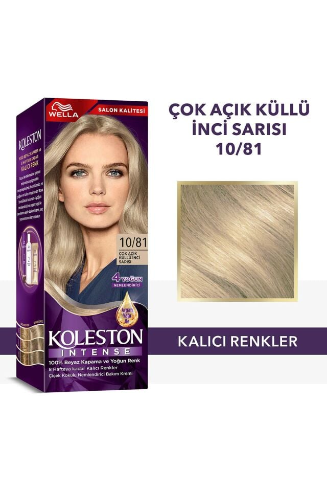 Koleston Intense Saç Bayası 10.81 Ultra Açık Küllü Sarı