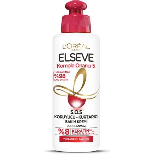 L'Oréal Paris Elseve Komple Onarıcı 5 S.O.S Koruyucu - Kurtarıcı Bakım Kremi 200 ml