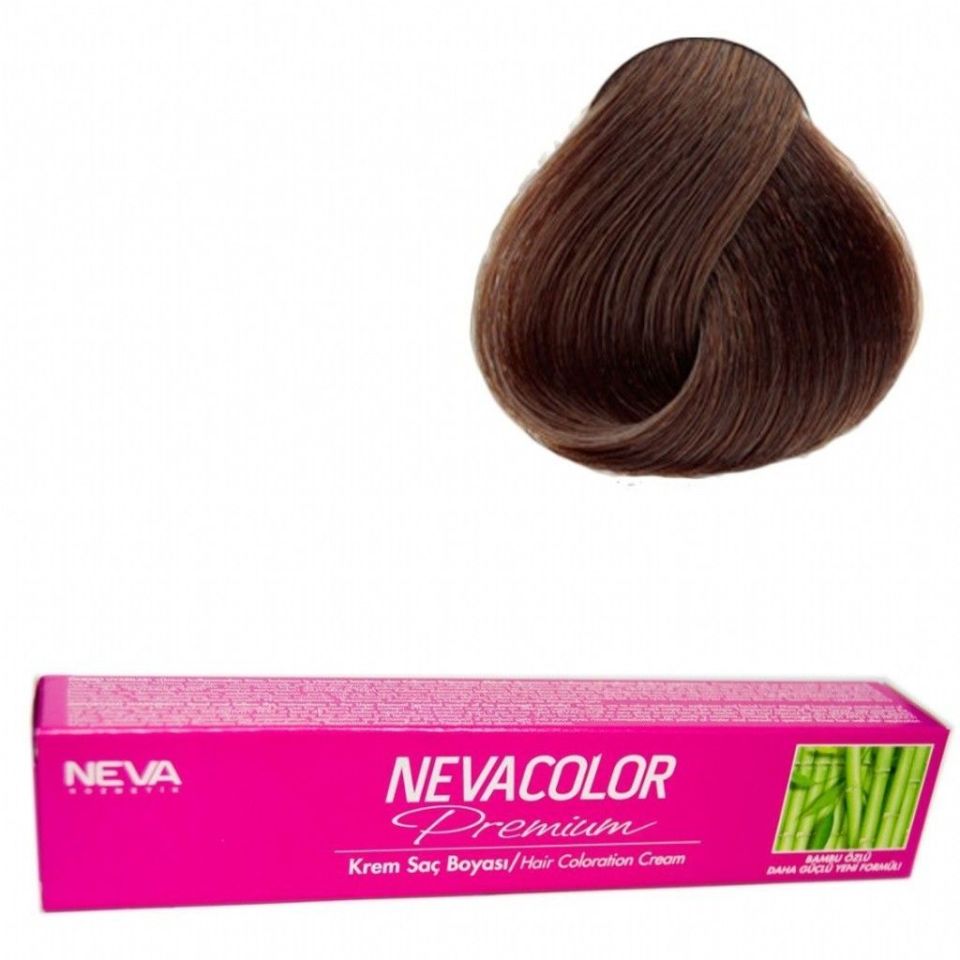 Neva Color Tüp Saç Boyası 6.1 Küllü Koyu Kumral 50 Gr + Oksidan Sıvısı 50 Ml