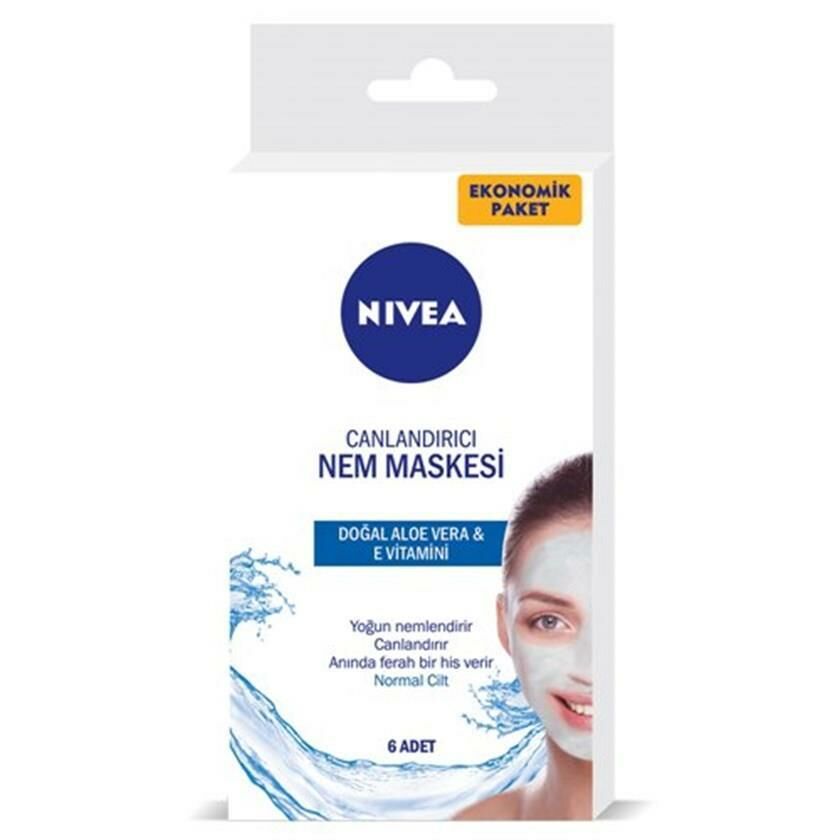 Nivea Canlandırıcı Nem Maskesi Ekonomik 6 x 5 ml