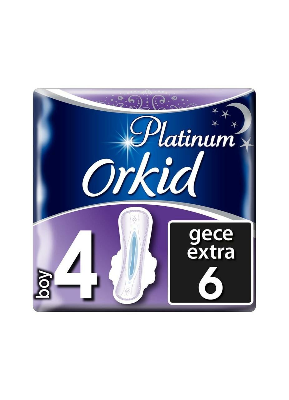 Orkid Platinum Gece Extra 6 lı Hijyenik Ped No 4