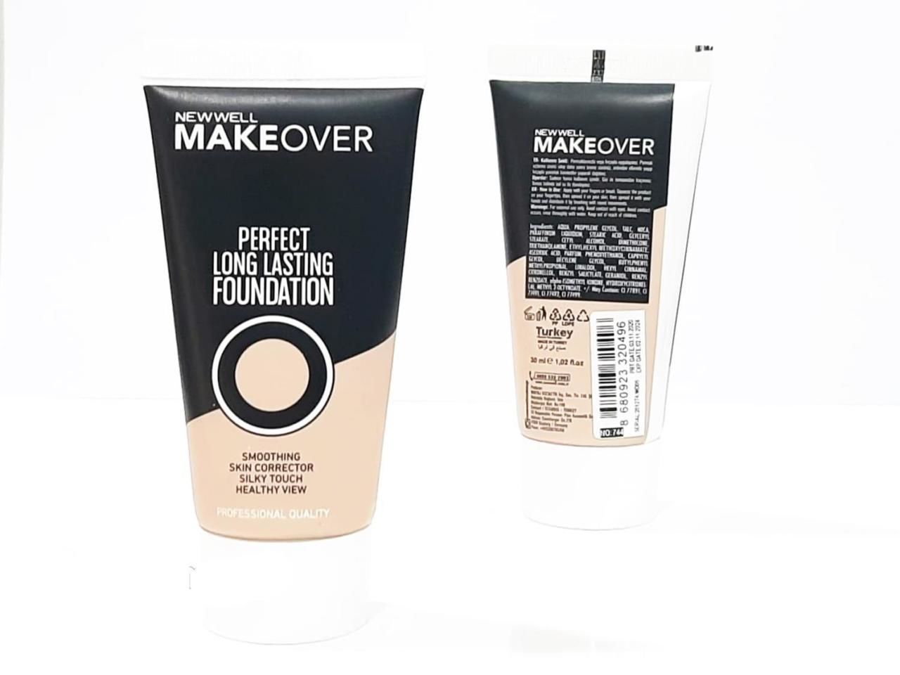 New Well Makeover Perfect Long Lasting Fondöten 744 Tüp