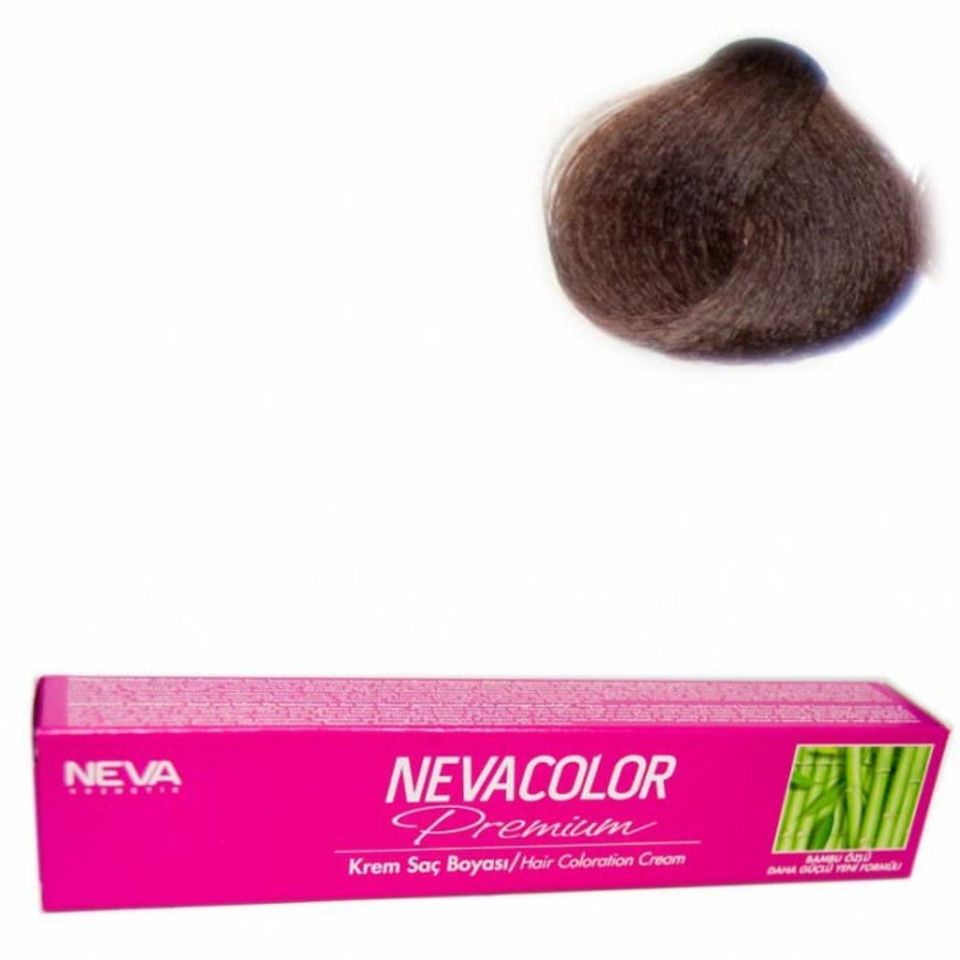 Neva Color Tüp Saç Boyası 6.3 Fındık Kabuğu 50 Gr + Oksidan Sıvısı 50 Ml