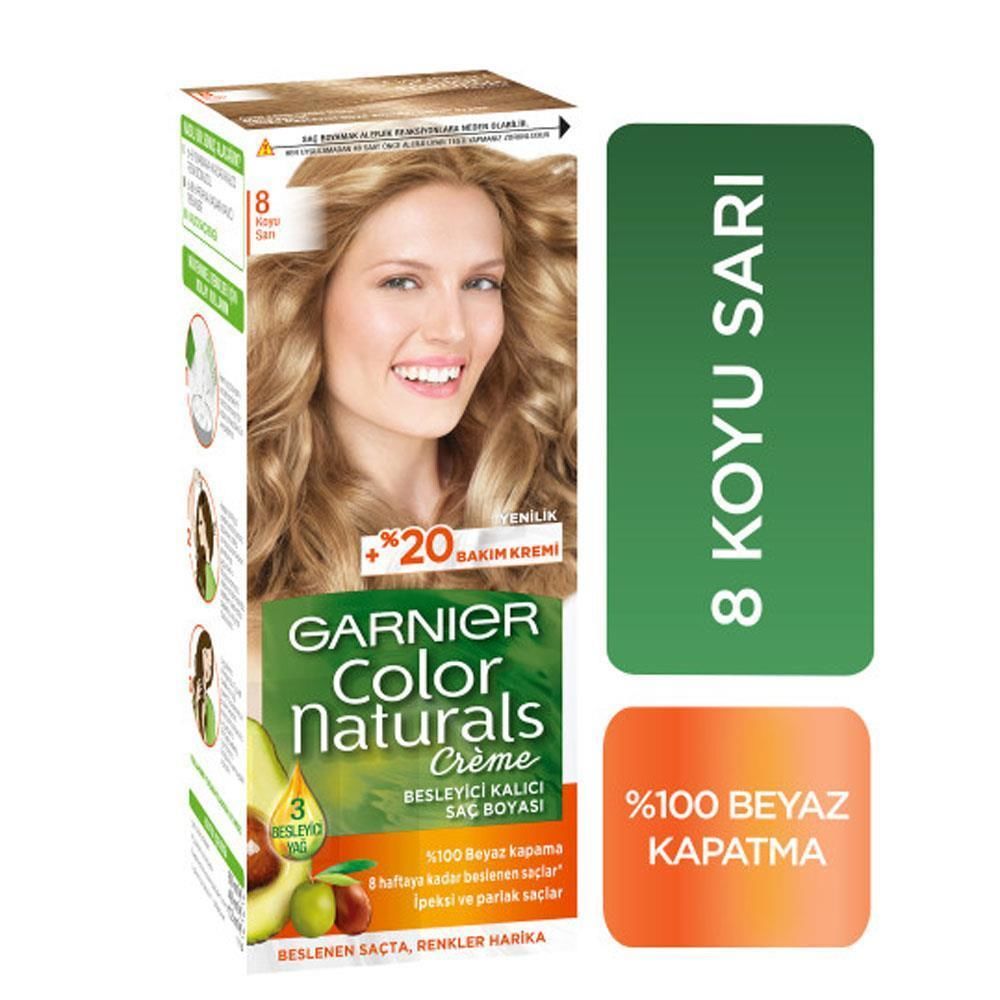 Garnier Color Naturals 8 Koyu Sarı Saç Boyası