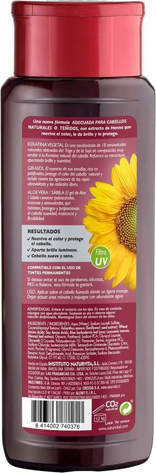 Natur Vital Henna Kızıl Renk Saçlar İçin Şampuan 300 Ml