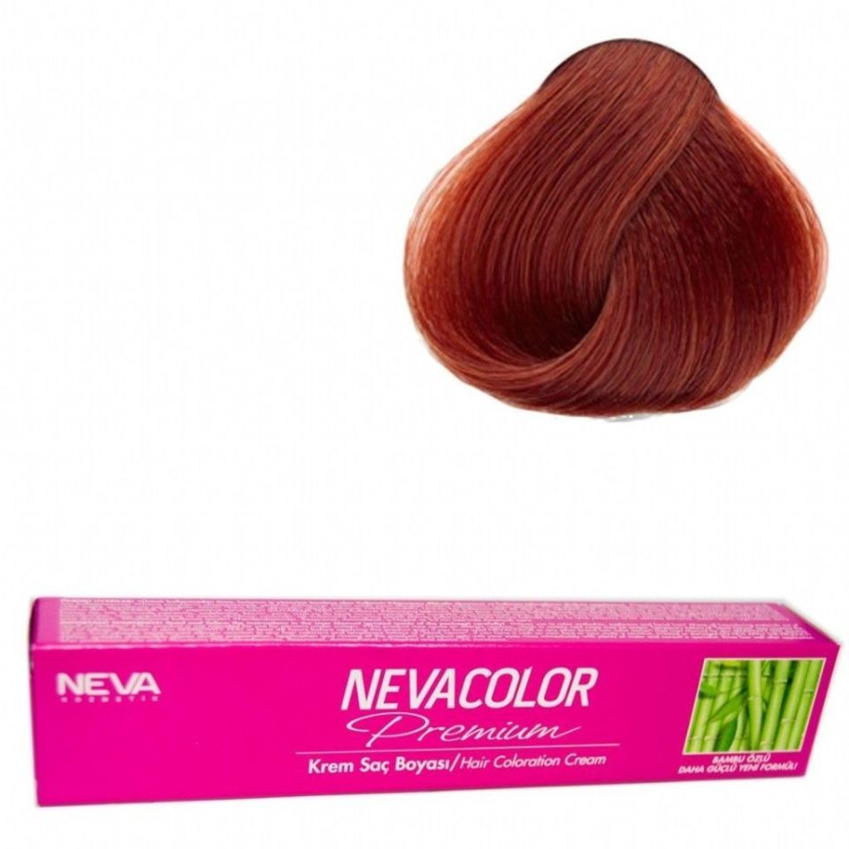 Neva Color Tüp Saç Boyası 6.45 Kızıl Bakır 50 Gr + Oksidan Sıvısı 50 Ml