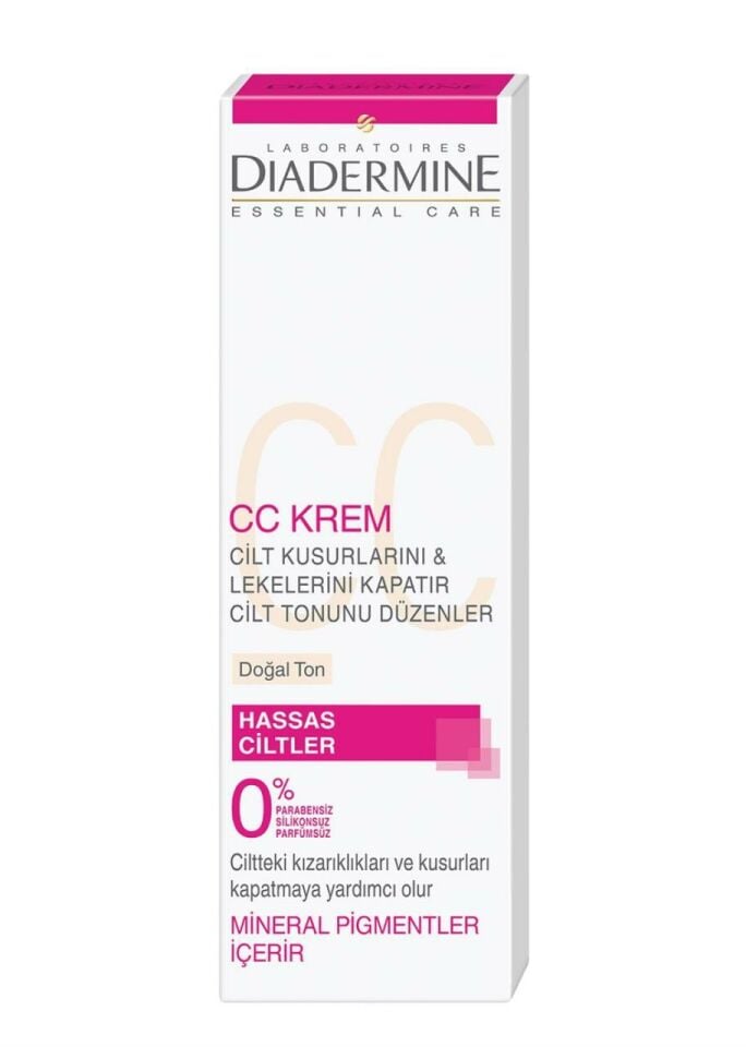 Diadermine High Tolerance CC Krem 50 ml Doğal Ton Hassas