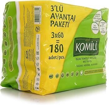 Komili Zeytinyağlı Islak Havlu 3 x 60 Adet