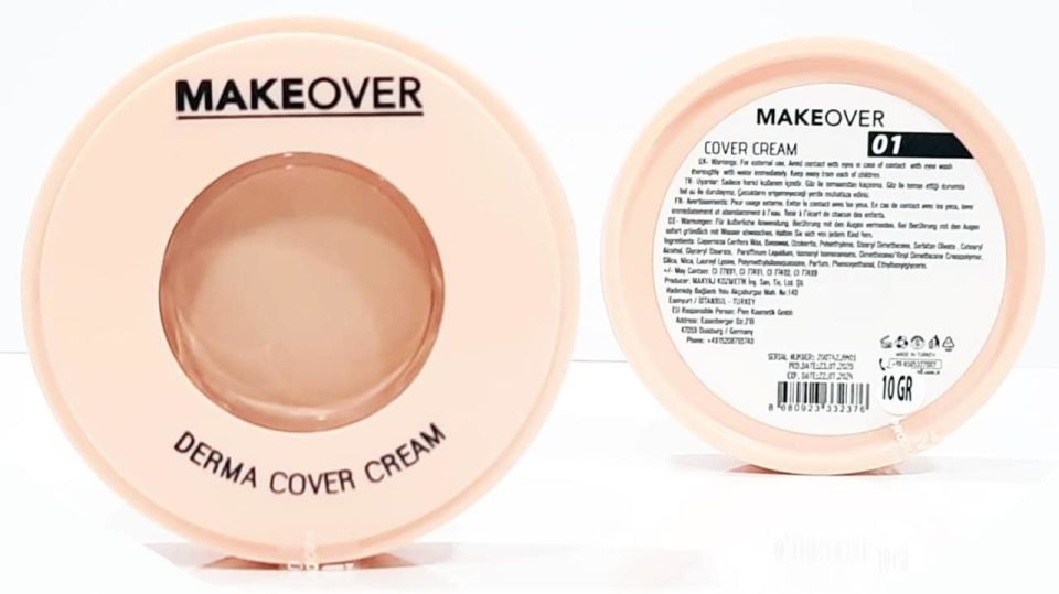 Makeover Derma Cover Cream 01  - Pata Krem Fondöten