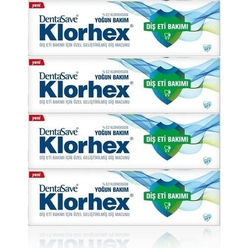 Dentasave Klorhex %0.02 Yoğun Bakım Diş Macunu 75 ml X 4 Adet