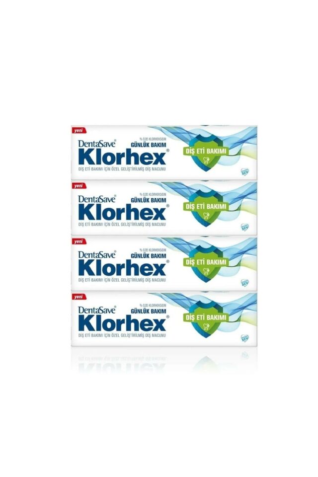 Dentasave Klorhex %0.05 Günlük Bakım Diş Macunu 75 ml X 4 Adet