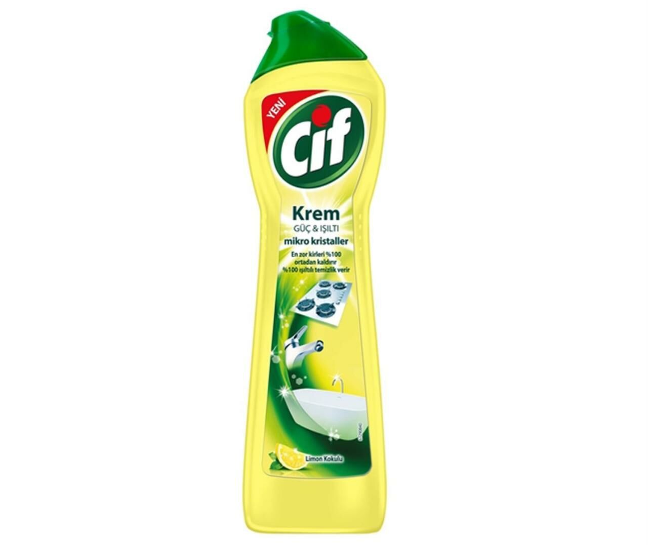 Cif Krem 500 Ml Limon Kokulu Yüzey Temizleyici