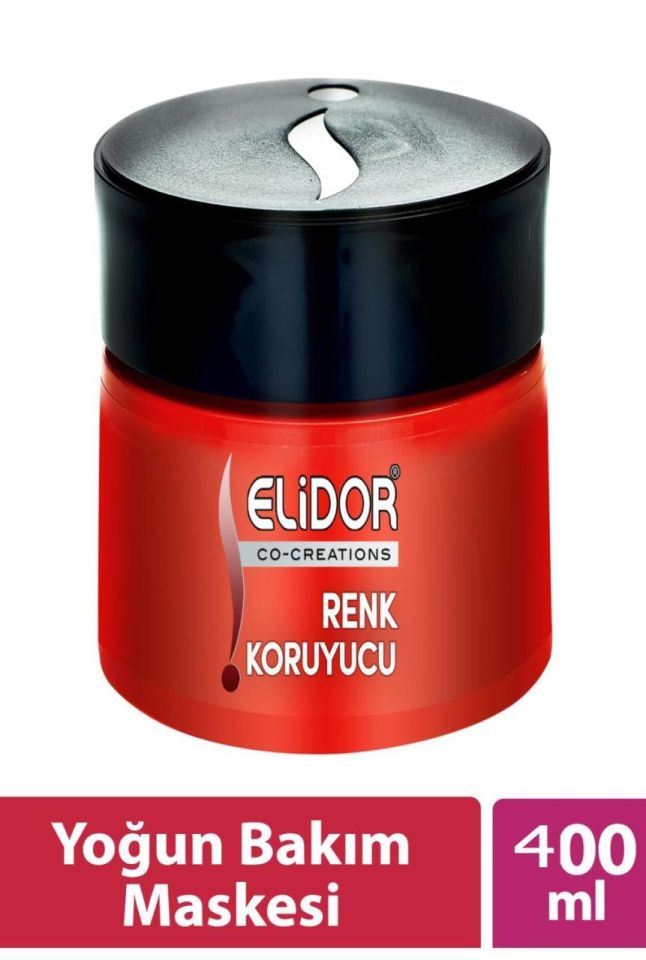Elidor Maske Renk Koruyucu Canlandırıcı Yoğun Bakım 400 Ml Kırmızı