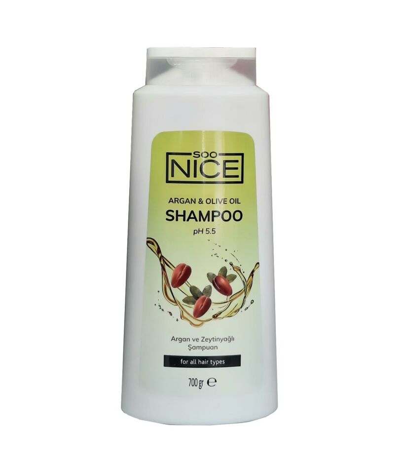 SOO Nice Argan ve Zeytinyağlı Şampuan 700 Ml  - Nemlendirici
