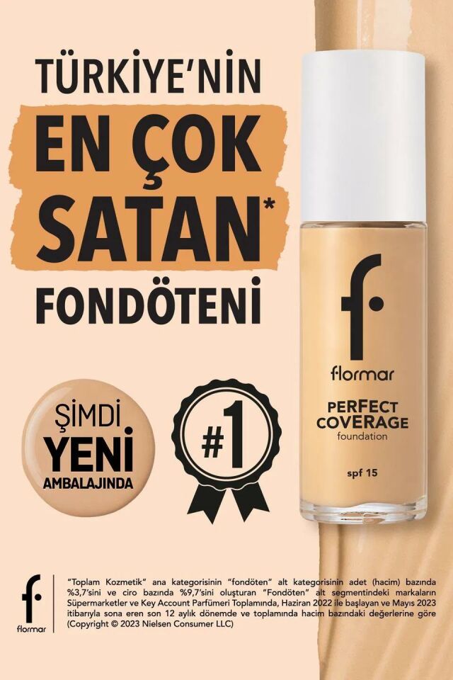 Flormar Perfect Coverage Fondöten 108 Honey - Yeni
