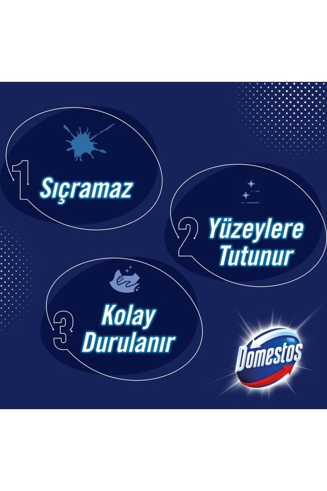 Domestos Hijyenik Köpük Çamaşır Suyu Sprey Mutfak Okyanus Ferahlığı 450 ML