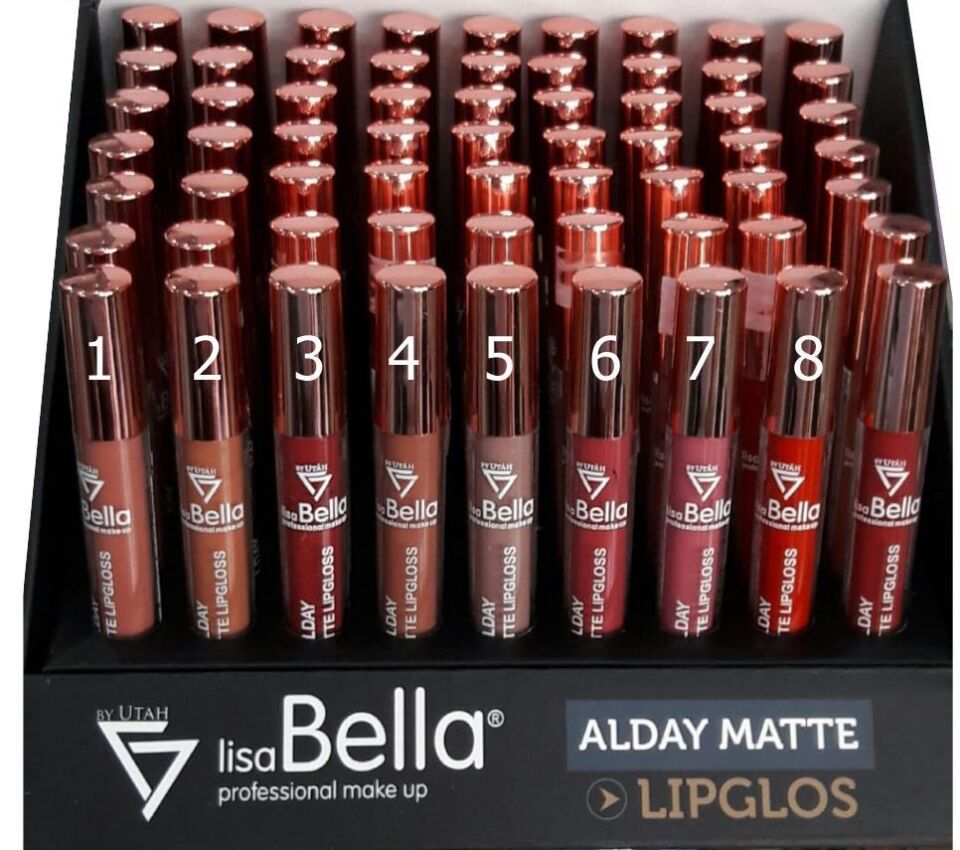 Lisa Bella Allday Matte Lipgloss 02 Fırçalı Ruj