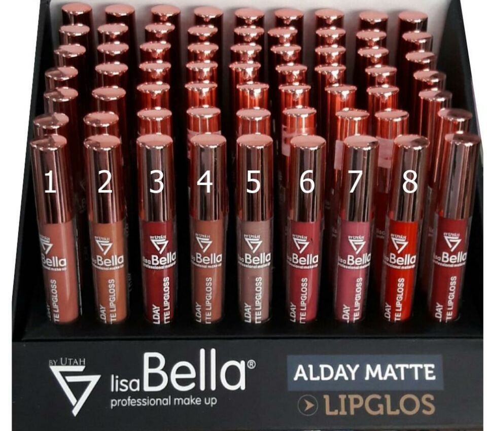 Lisa Bella Allday Matte Lipgloss 01 Fırçalı Ruj