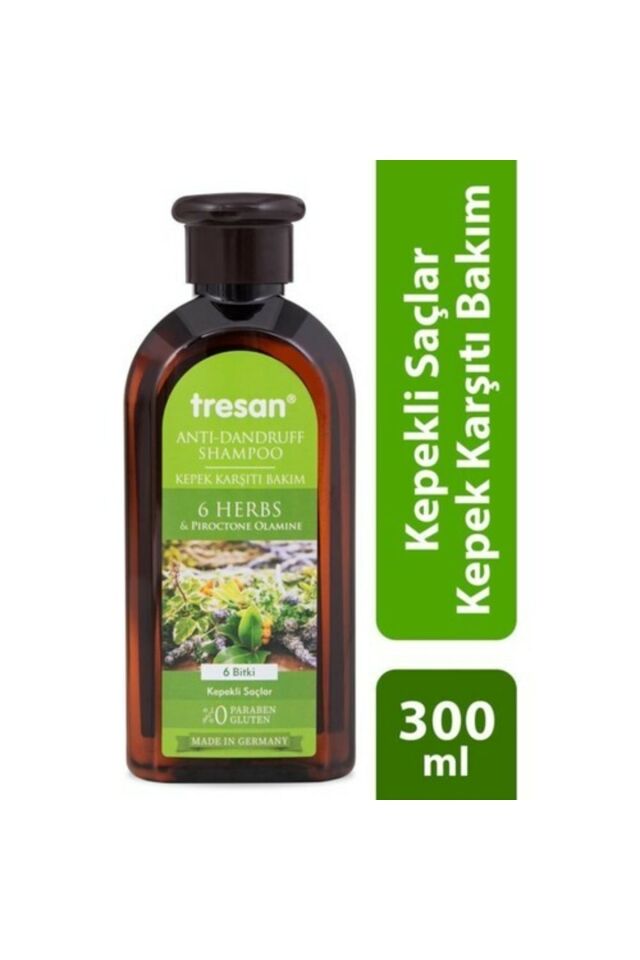Tresan 6 Bitki Kepekli Saçlar İçin Şampuan 300 Ml