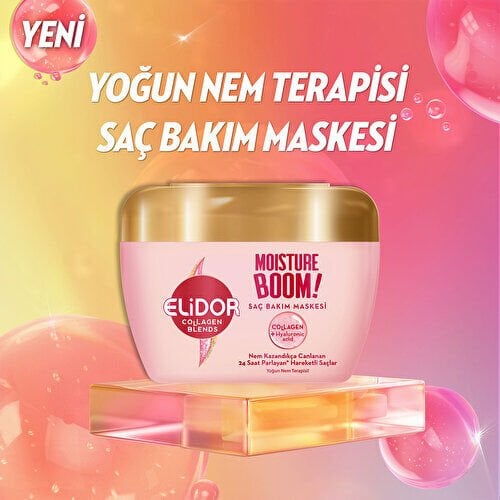 ElidorCollagen Blends Saç Bakım Maskesi Moisture Boom Yoğun Nem Terapisi 160 Ml