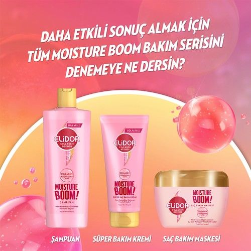 ElidorCollagen Blends Saç Bakım Maskesi Moisture Boom Yoğun Nem Terapisi 160 Ml