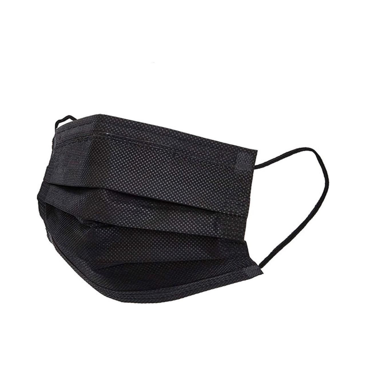 Drn Mask 3 Katlı Lastikli Telli Cerrahi Yüz ve Ağız Maskesi 50 li Siyah