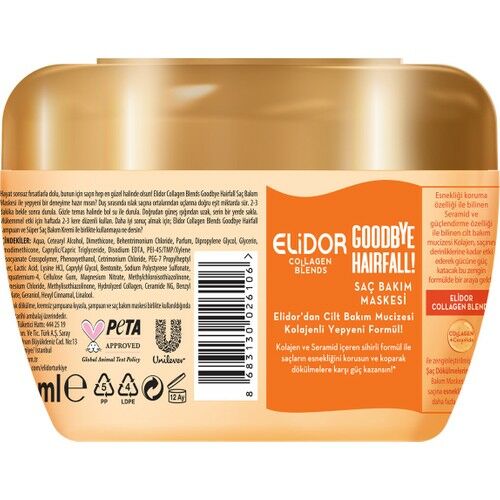 ElidorCollagen Blends Saç Bakım Maskesi Goodbye Hairfall Saç Dökülmelerine Karşı 160 ml