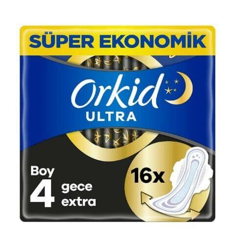 Orkid Ultra Extra Gece Hijyenik Ped 16 ' lı  - No 4
