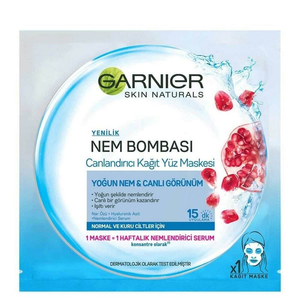 Garnier Nem Bombası Canlandırıcı Kağıt Maske 32gr