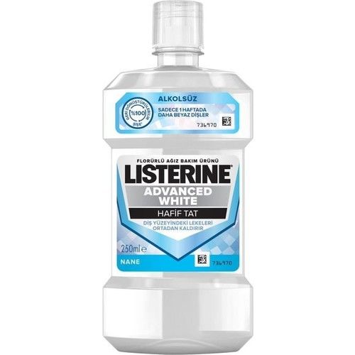 Listerine Advanced White Hafif Tat Agız Bakım Suyu 250 ml