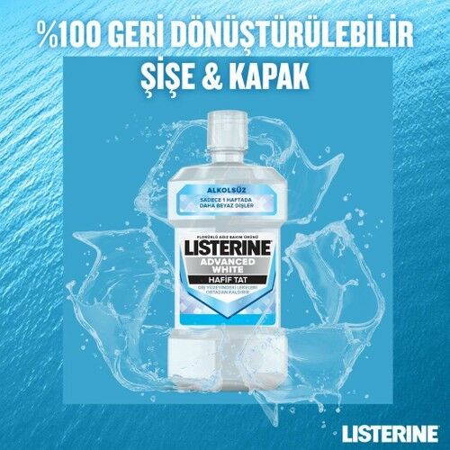 Listerine Advanced White Hafif Tat Agız Bakım Suyu 250 ml