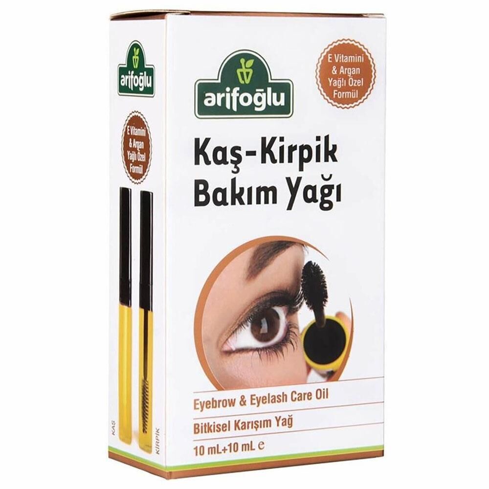 Arifoğlu Kaş Kirpik Bakım Yağı 10 ml + 10 ml - Argan Yağlı & Doğal E Vitaminli