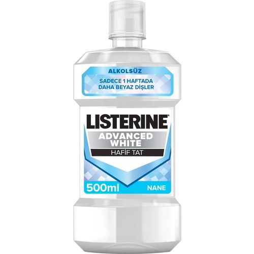 Listerine Advanced White Hafif Tat Agız Bakım Suyu 500 ml