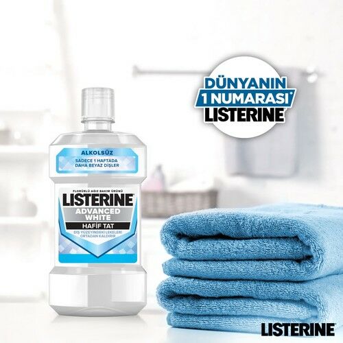Listerine Advanced White Hafif Tat Agız Bakım Suyu 500 ml