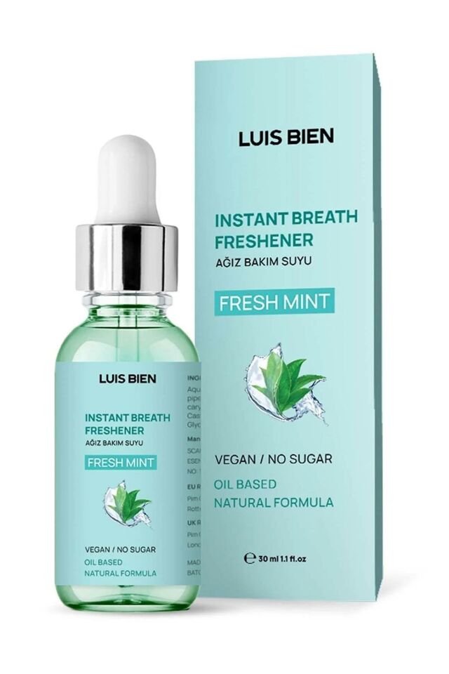 Luis Bien Nane Aromalı Vegan Ağız Bakım Suyu-ağız Kokusu Önleyici Damla 30 ml