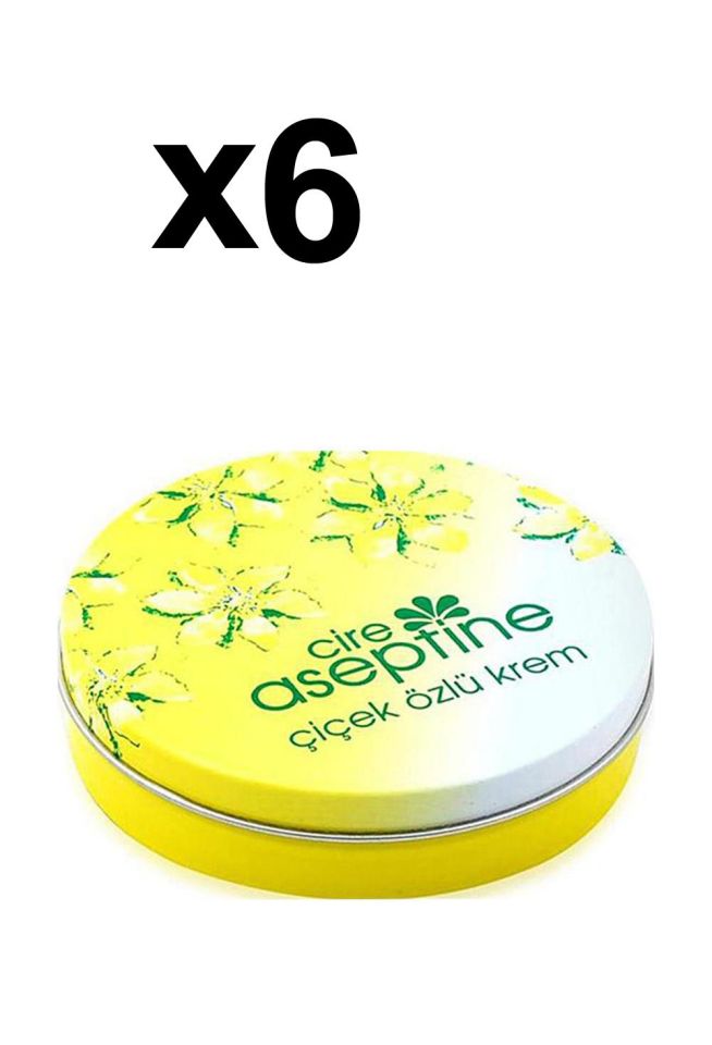 Cire Aseptine Çiçek Özlü Krem Teneke Kutu 6 x150 Ml