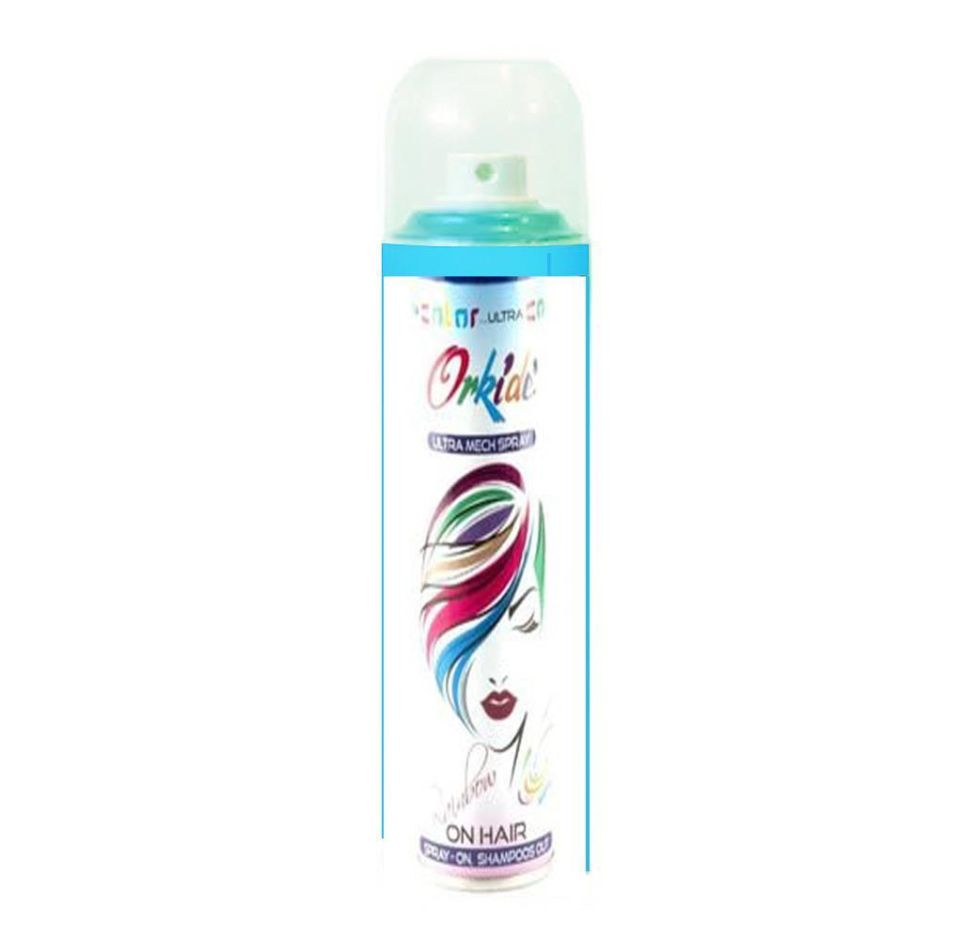 Orkide Renkli Saç Sprey Boya 150 ml Boncuk Mavi
