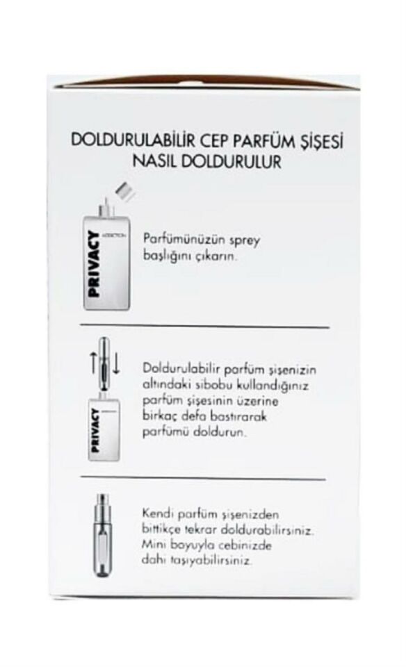 Privacy Addiction EDT 100 Ml Bayan Parfüm + 5 Ml Doldurulabilir Sprey Hediyeli