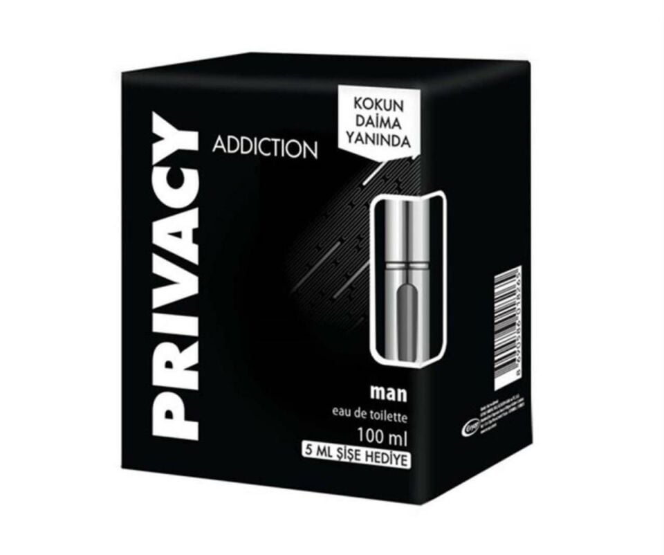 Privacy Addiction EDT 100 Ml Erkek Parfüm + 5 Ml Doldurulabilir Sprey Hediyeli