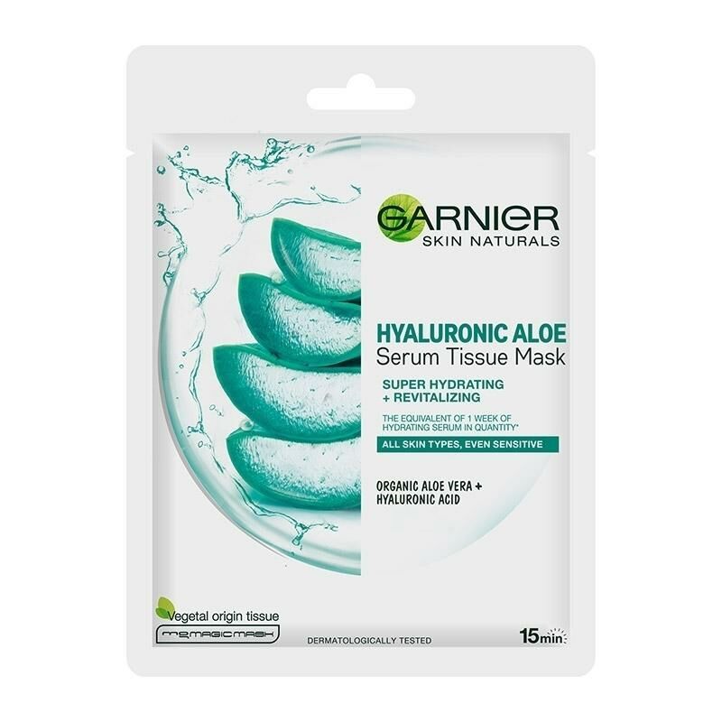 Garnier Hyaluronik Aloe Tazeleyici Kağıt Yüz Maskesi