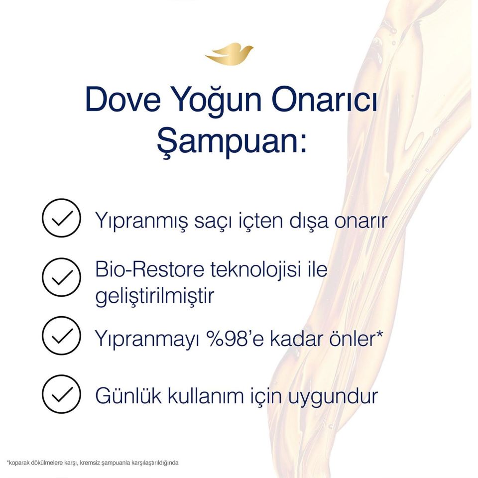 Dove Yoğun Onarıcı Şampuan 600 Ml