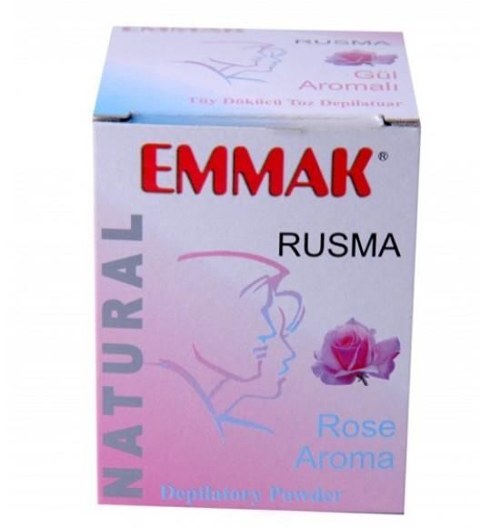 Emmak Rusma Gül Aromalı Tüy Dökücü Toz 80 g Hamamotu Tüy Dökme Toz Depilatuarı