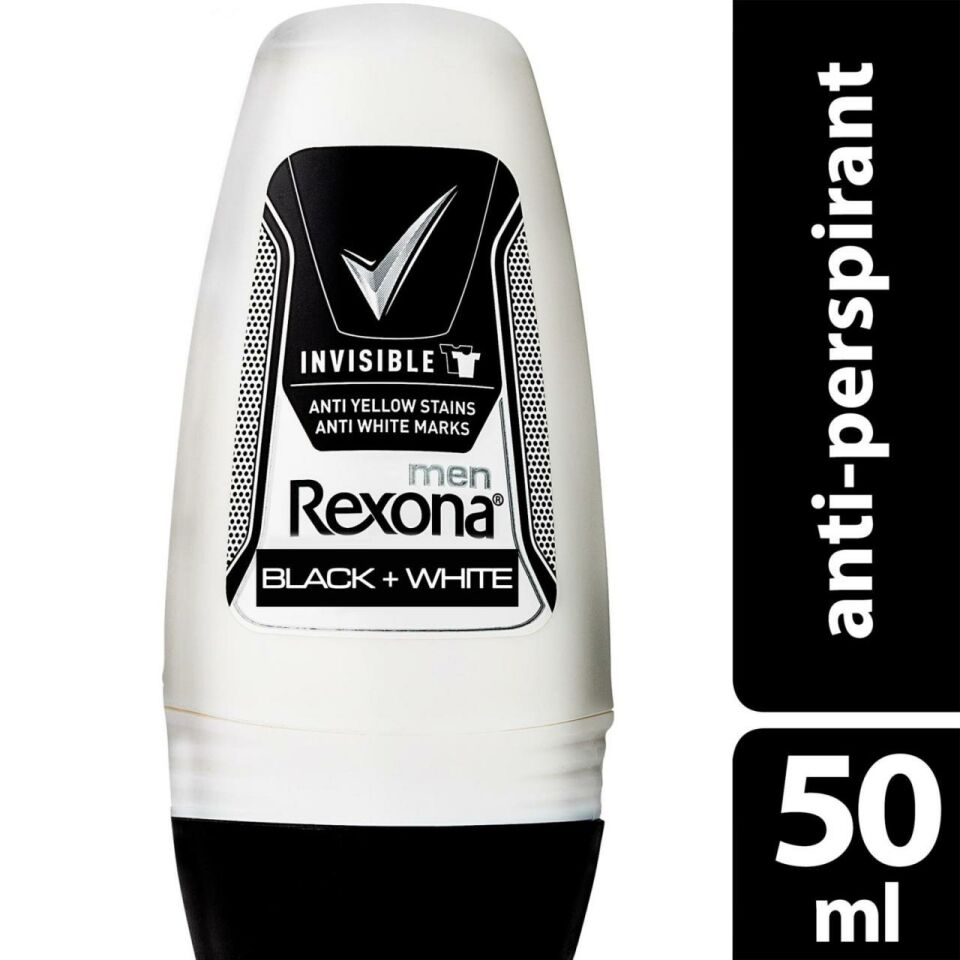 Rexona Roll On Men 50 Ml Invisible Black White