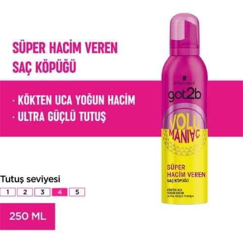 Got2b Saç Köpüğü 250 Ml Hacim Volumanıac
