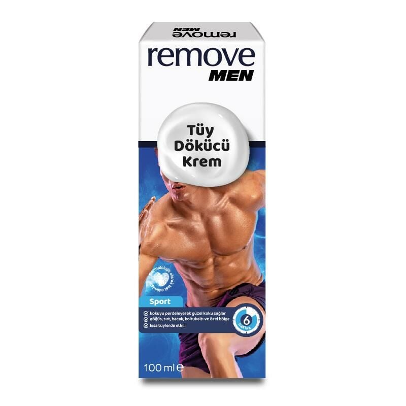 Remove Men Tüy Dökücü Krem For Men Sport 100 ml