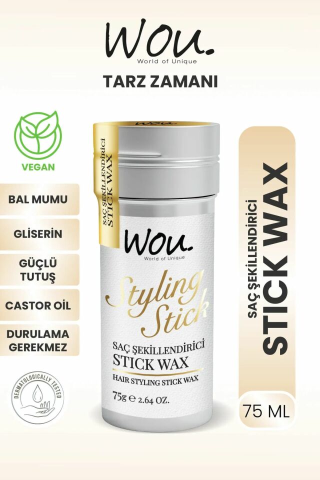 Wou Hair Stick Wax 75 gr Styling