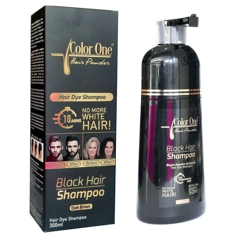 Color One Saç ve Sakal Siyahlaştırıcı - Beyaz Kapatıcı Şampuan 300 Ml - Koyu Kahve ve Kahve Tonlar