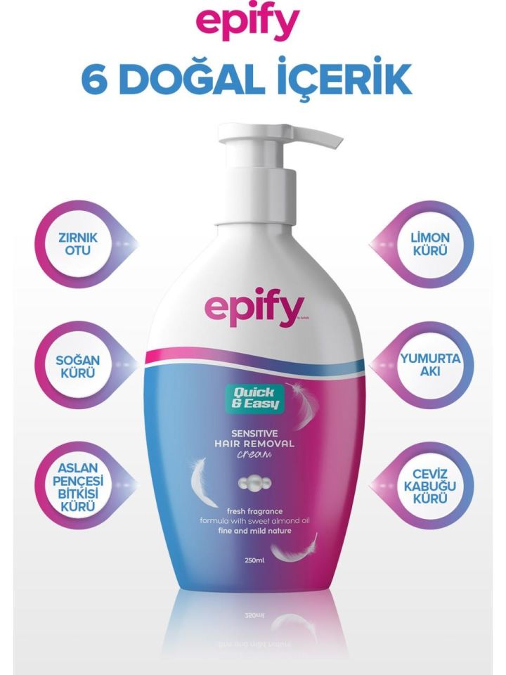 Epify Tüy Dökücü Krem 250 Ml Tüm Ciltler