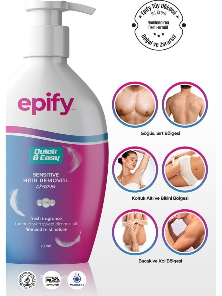 Epify Tüy Dökücü Krem 250 Ml Tüm Ciltler