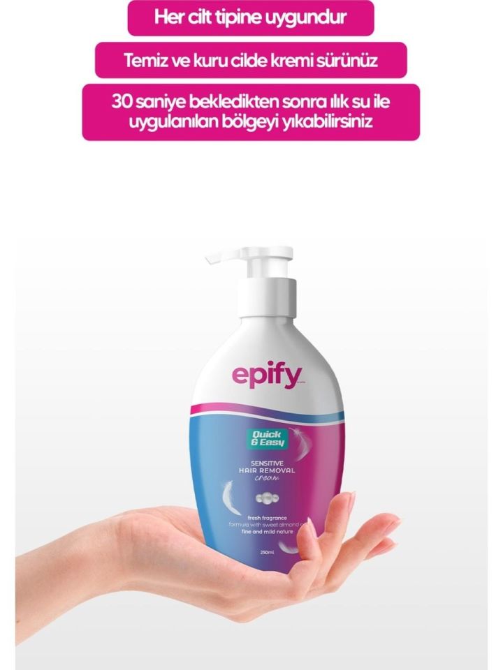 Epify Tüy Dökücü Krem 250 Ml Tüm Ciltler
